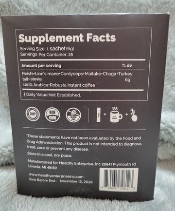 Mushroom Coffee Supreme Blend 25 sachets
